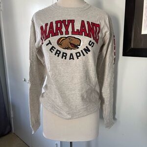 Maryland Terrapins Heather Gray Long Sleeve Tee